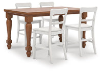 Hollis Counter Height Dining Table and 4 Barstools
