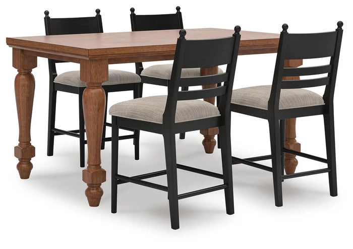 Hollis Counter Height Dining Table and 4 Barstools IV