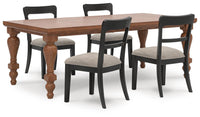 Ashcombe Dining Table and 4 Chairs VI