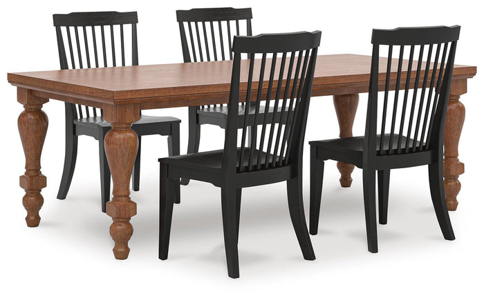 Ashcombe Dining Table and 4 Chairs III