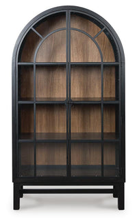 Ashcombe Display Cabinet in Black/Brown
