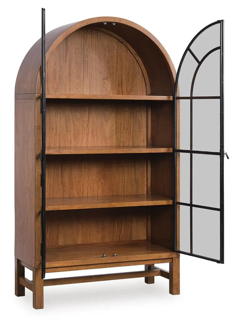 Hollis Display Cabinet in Brown/Black