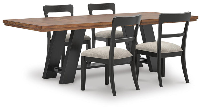 Ashcombe Extension Dining Table and 4 Chairs III