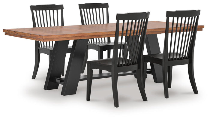 Ashcombe Extension Dining Table and 4 Chairs II