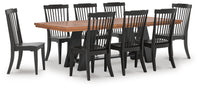 Ashcombe Extension Dining Table and 8 Chairs