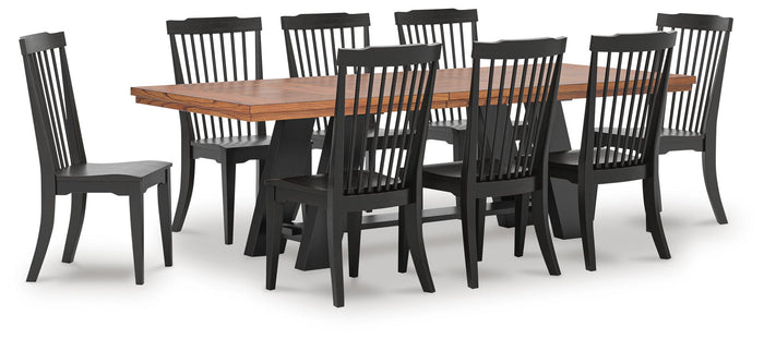 Ashcombe Extension Dining Table and 8 Chairs