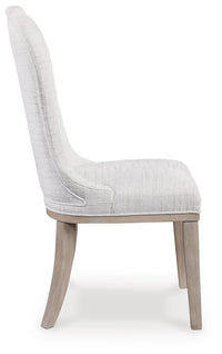 Ashfield Dining Chair in White/Light Gray