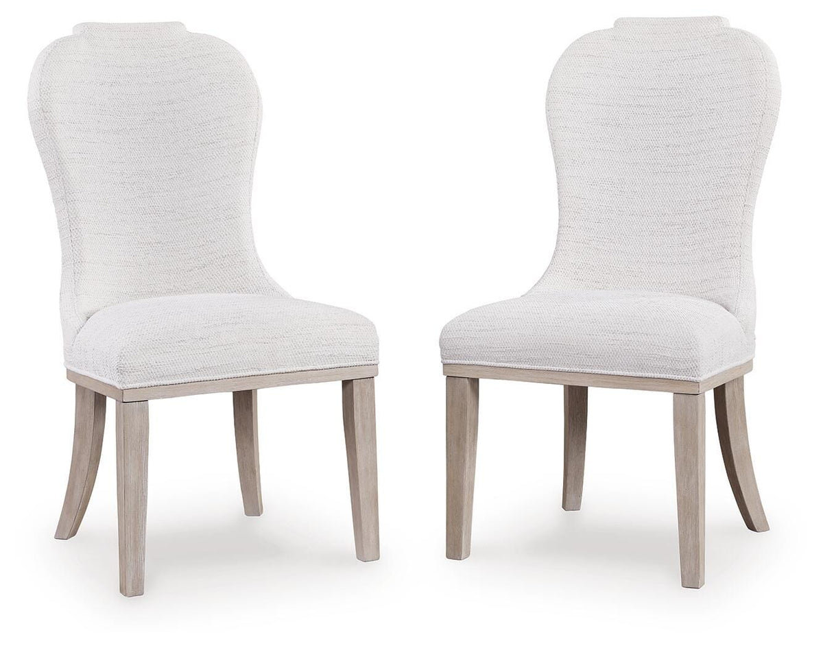 Ashfield Dining Chair in White/Light Gray