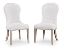 Ashfield Dining Chair in White/Light Gray