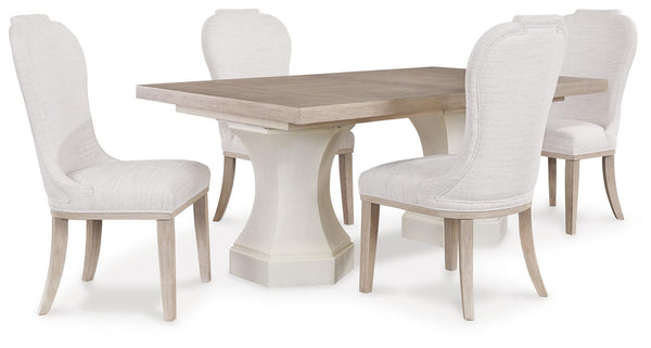 Jorlaina Extension Dining Table and 4 Chairs