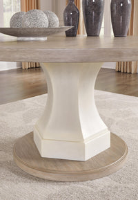 Ashfield Dining Table in Light Grayish Brown