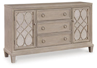 Ashfield Dining Server in Light Grayish Brown