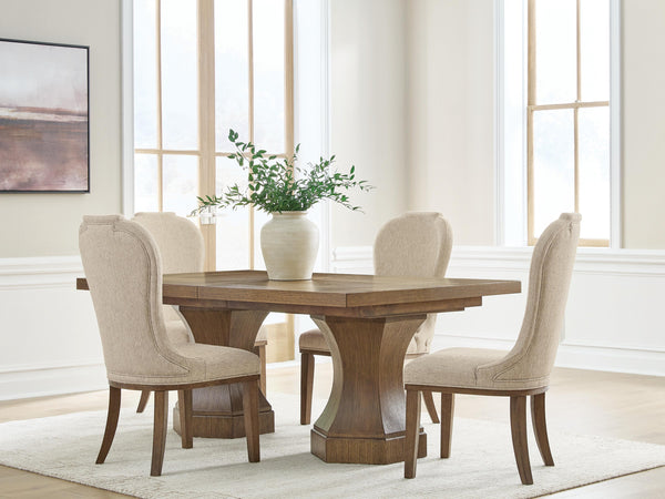 Jorlaina Extension Dining Table and 4 Chairs