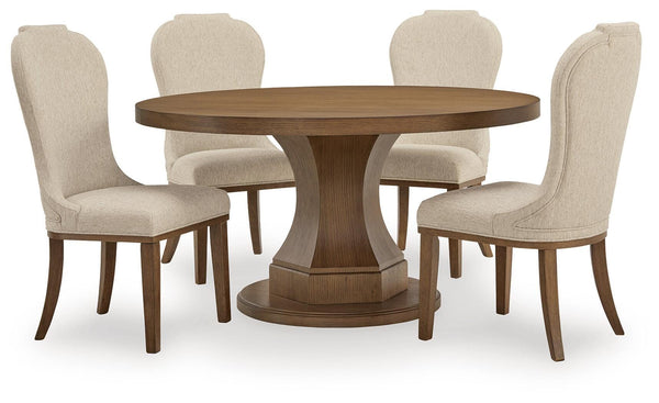 Jorlaina Dining Table and 4 Chairs