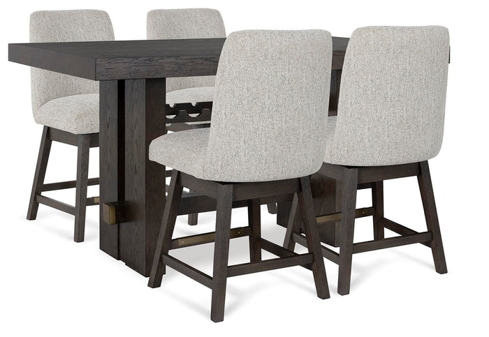 Camberton Counter Height Dining Table and 4 Barstools