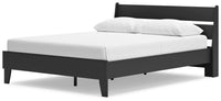 Colby Queen Panel Platform Bed in Black