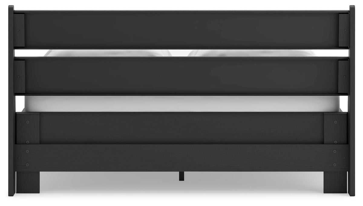 Colby Queen Panel Platform Bed in Black
