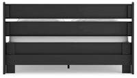 Colby Queen Panel Platform Bed in Black