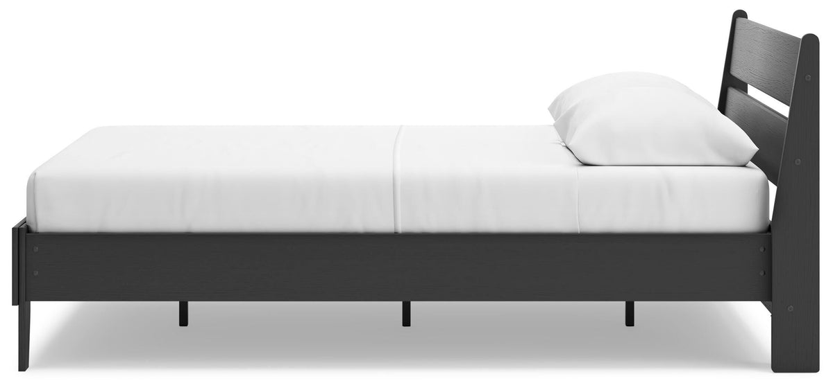 Colby Queen Panel Platform Bed in Black