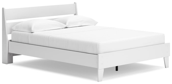 Colby Queen Panel Platform Bed in Two-tone