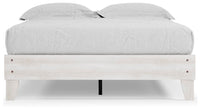 Cobden Queen Platform Bed in Whitewash