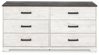 Cobden Dresser in Whitewash/Charcoal Gray II