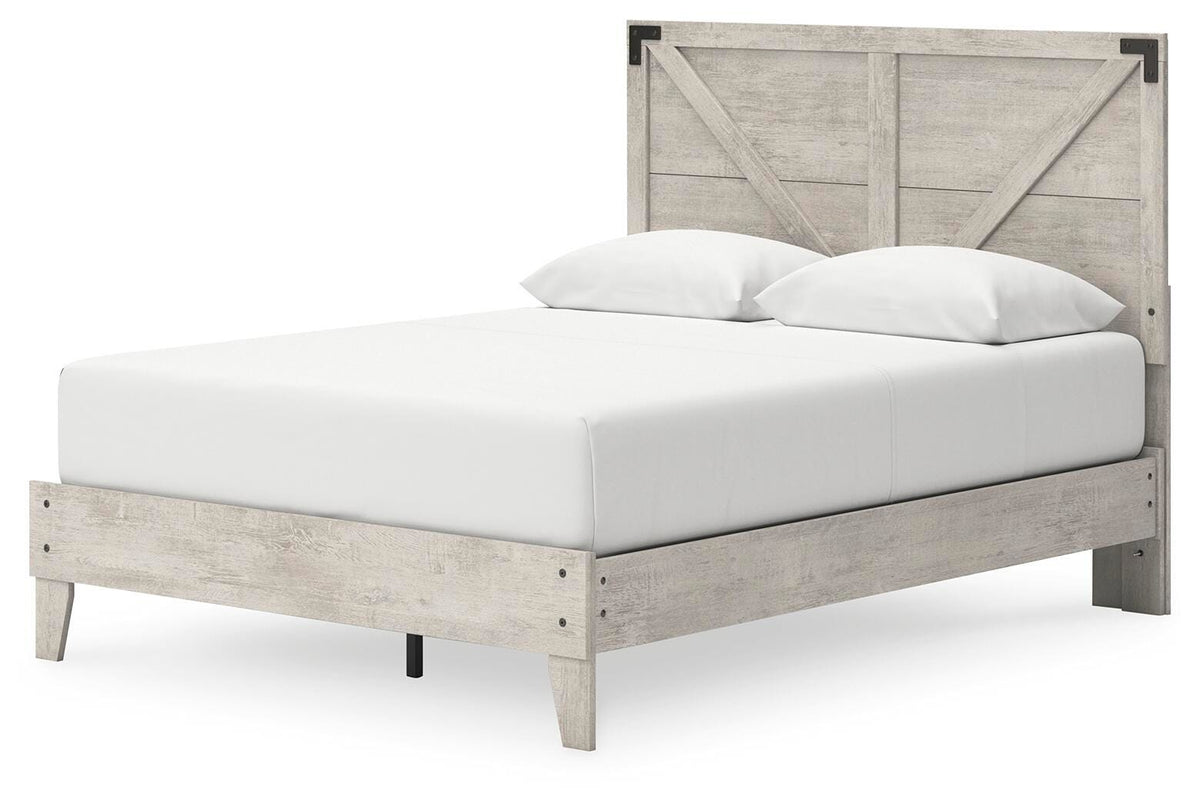 Cobden Queen Platform Bed in Gray