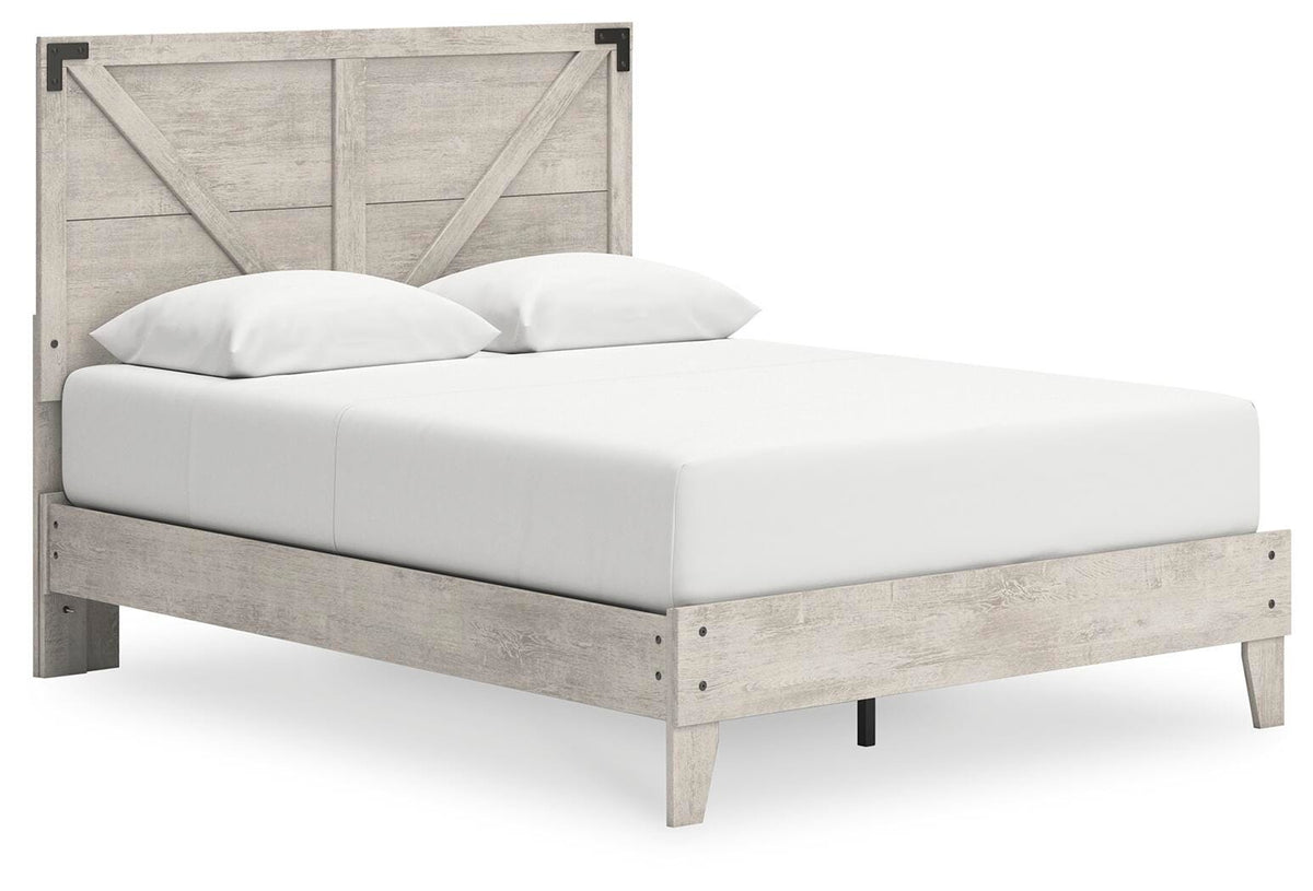 Cobden Queen Platform Bed in Gray