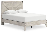 Cobden Queen Platform Bed in Gray