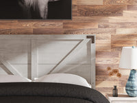 Cobden Queen Platform Bed in Gray