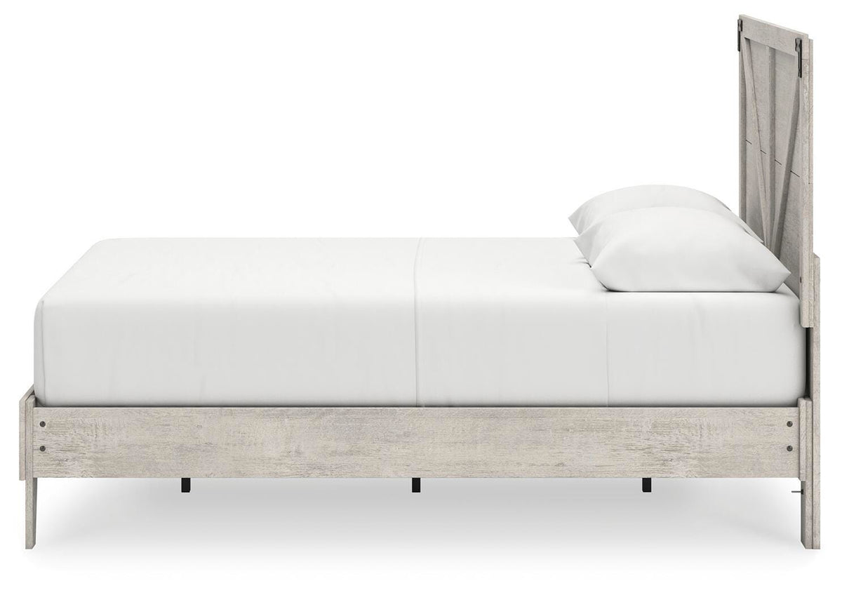 Cobden Queen Platform Bed in Gray