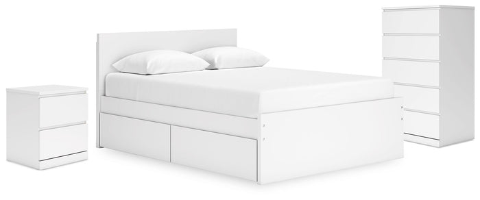 Corso Queen Storage Bed with Chest and Nightstand