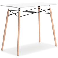 Kelvex Home Office Desk in White/Natural