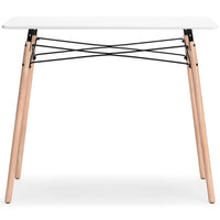 Kelvex Home Office Desk in White/Natural