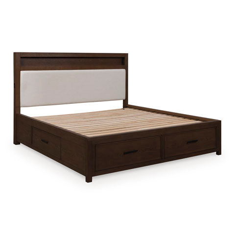 Harcourt Queen Bookcase Storage Bed