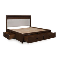 Harcourt Queen Bookcase Storage Bed