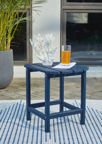 Byron End Table in Blue