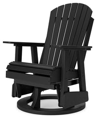 Kiama Park Outdoor Swivel Glider Chair in Black