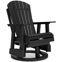 Kiama Park Outdoor Swivel Glider Chair in Black
