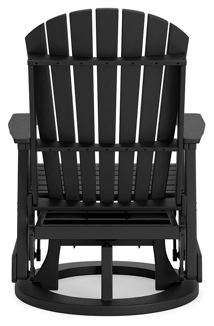 Kiama Park Outdoor Swivel Glider Chair in Black
