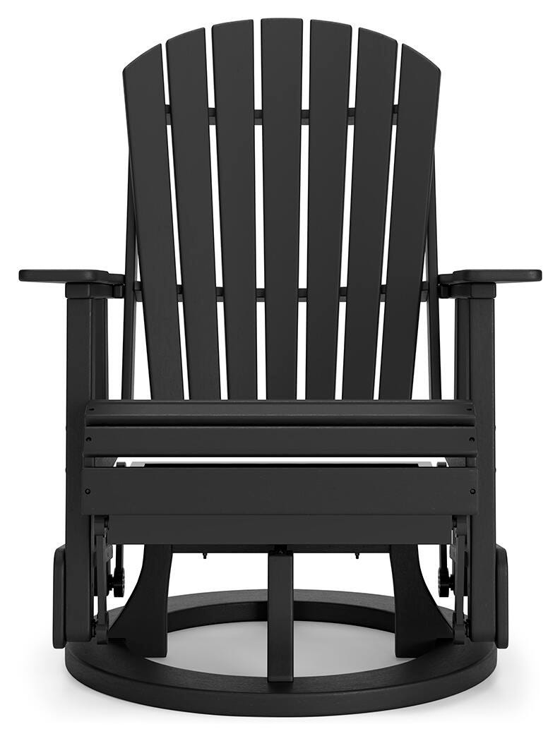 Kiama Park Outdoor Swivel Glider Chair in Black
