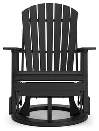 Kiama Park Outdoor Swivel Glider Chair in Black