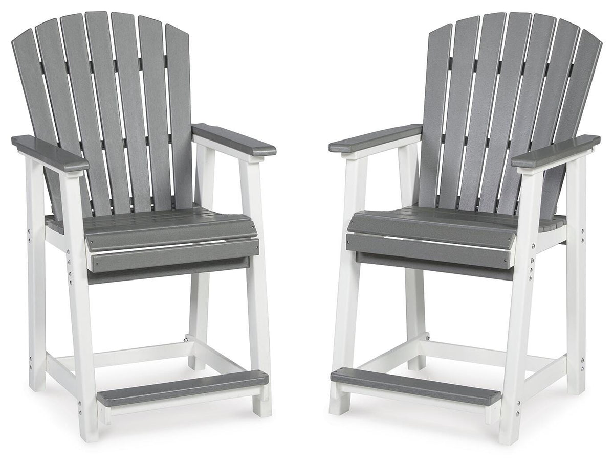 Currarong Outdoor Counter Height Bar Stool (Set of 2)