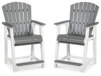 Currarong Outdoor Counter Height Bar Stool (Set of 2)