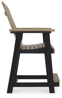 Huskisson Outdoor Counter Height Bar Stool (Set of 2)