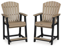 Huskisson Outdoor Counter Height Bar Stool (Set of 2)