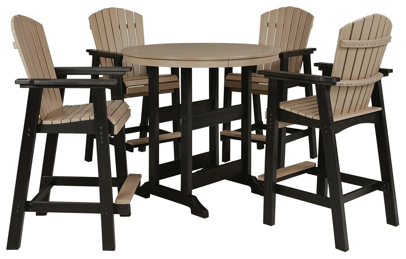 Fairen Trail Outdoor Counter Height Dining Table with 2 Barstools
