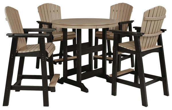 Fairen Trail Outdoor Counter Height Dining Table with 2 Barstools