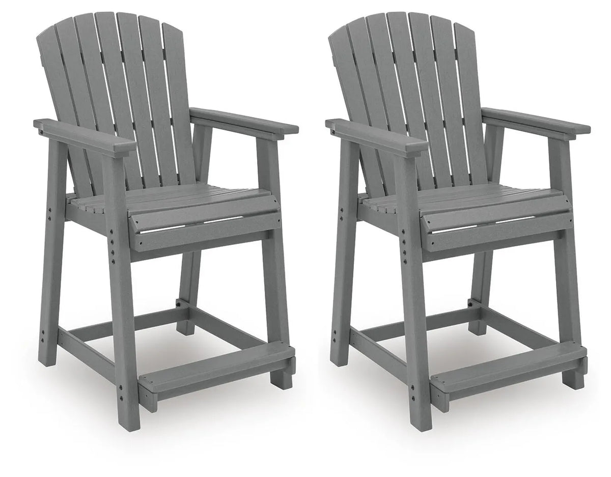 Ironvale Point Outdoor Counter Height Bar Stool (Set of 2)