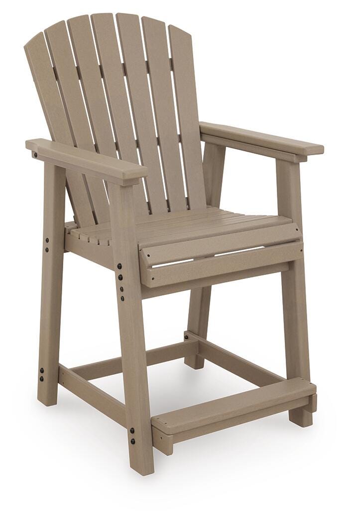 Ashworth Cross Outdoor Counter Height Bar Stool (Set of 2)